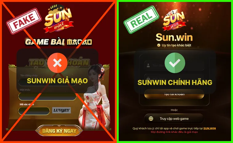 Bóc Trần Website Sunwin Giả Mạo Bí Kíp Phân Biệt Thật Giả